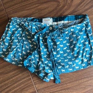 Aerie Scottie dog sleep shorts, small